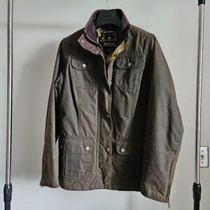 Barbour x Morris & Co. Quilted Waxed Cotton Utility Jacket - Olive Green - US6